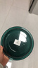 佳钓尼（JIADIAONI）开饵盆饵料盆三件套折叠鱼食拉饵盘鱼饵盆小号钓鱼鲢鳙散炮盆渔具 开饵浅盆墨绿 （24#） 实拍图