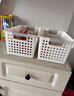 京东京造白豆腐镂空收纳篮杂物收纳筐橱柜卫浴收纳干湿两用3只装加宽大号 实拍图