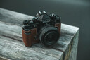 VUEFOTO适用于Nikon ZF真皮保护套尼康ZF手柄保护套相机包皮套底座壳纯手工缝制头层牛皮背带斜挎肩带配件 ZF咖啡色手柄真皮保护套+真皮肩带 实拍图