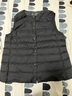 MUJI女式 轻量羽绒便携式 背心  黑色 M  实拍图