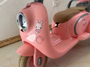 HIMEILI儿童电动摩托车可坐双人遥控三轮车1-6岁男女孩宝宝可驾驶玩具车 粉色双驱+12V升级电+软座+遥控 实拍图