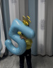 多美忆生日场景布置男孩数字生日气球道具氛围布置儿童派对装饰蓝色5 实拍图