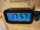 康巴丝（Compas）闹钟夜光聪明灯智能语音报时起床神器自动感光三组闹铃小闹钟儿童学生钟 2139 黑色充电款新年礼物 实拍图
