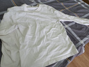 依衣尼纯棉长袖T恤女秋季2023新款纯色宽松显瘦内搭打底外穿上衣女 白色【纯棉面料】 M 100-115斤内穿 实拍图
