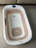 可优比（KUB）新生婴儿洗澡盆宝宝折叠智能感温浴盆家用坐躺儿童洗澡桶-米色 实拍图