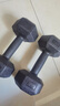 艾美仕（AiMeiShi）哑铃男士健身家用器材女练臂肌一对六角包胶亚玲环保套装组合学生 6KG 一副（左右手各3公斤） 实拍图