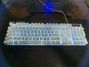 银雕(YINDIAO) K500键盘彩包升级版 机械手感 游戏背光电竞办公USB外接 全尺寸 蓝白双拼白光有线键盘 实拍图