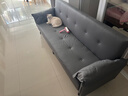 沐乐旭沙发折叠两用沙发床奶油风公寓出租房2025新款猫抓皮小沙发 星云灰【耐磨猫抓皮】 四人位 2m +2抱枕 实拍图