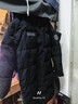 雪中飞秋冬新款时尚休闲舒适廓形男士“H”版型印花立领连帽羽绒服男 黑黛青|5177 XL /180/100A 实拍图