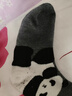 江博士儿童袜子男童春秋季萌趣熊猫中筒袜宝宝袜3-4岁 白/黑 2双 3-4岁 (S) 23-26码 实拍图