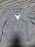 百图betu女装冬季新款毛衣假两件撞色领下摆开叉设计毛衣2410T34 灰色 S 实拍图