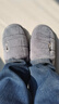 胖东来同款男士大码包根棉拖鞋冬季防滑外穿防滑厚底毛绒保暖棉拖47 48 灰色【全包款】建议拍大一码 43-44 44-45适合 实拍图