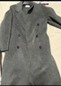 伊芙丽蒋欣代言【镇店爆款】驼绒桑蚕丝高级双面毛呢外套羊毛大衣女冬季 暗灰 S 90-115斤 实拍图