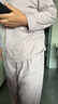 浪莎中老年妈妈睡衣女棉质7A抗菌除螨长袖翻领家居服大码舒适套装 实拍图