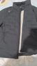 霞湖世家【拒水白鹅绒服】匈牙利拒水90绒子时尚立领羽绒服345A XL 黑色 实拍图