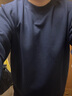 京东京造【100%长绒棉】卫衣男冬季外套男装衣服长袖t恤男女藏青色 L 实拍图