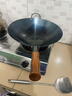 荣事达（Royalstar）章丘手工锻打铁锅圆底无涂层不粘炒菜锅老式炒锅燃气灶无盖40cm 实拍图