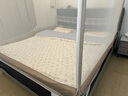 美朵嘉A类婴儿童防摔蚊帐床围栏1.8x2米家用拉链三开门浅灰【加密网眼】 实拍图