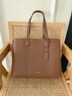 viney牛皮包包女包大容量托特包单肩包手提包生日元旦礼物送女生女友 实拍图