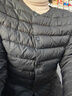 鸭鸭（YAYA）佟丽娅同款轻薄羽绒服女短款韩版休闲保暖羽绒内胆轻便排骨外套男 黑色 2XL 实拍图
