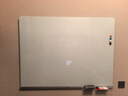 得力挂式白板120*90cm 全面屏磁性钢化悬挂式玻璃白板办公会议写字板黑板(含白板擦 白板笔 磁钉)MZ101 实拍图