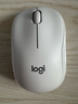罗技（Logitech）M221 轻音鼠标 无线鼠标 办公鼠标 对称鼠标 带无线微型接收器 米白色 实拍图