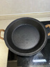 王源吉铸铁烤肉盘烧烤盘古法手工铁锅水煎包煎蛋早餐锅平底铁锅煎锅30cm 实拍图