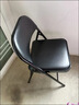 格田彩 折叠椅电脑椅靠背凳子宿舍办公椅培训室会议椅子简易餐椅麻将椅 黑皮黑腿【稳固承重不变形】 实拍图