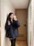 欧迪惠（Oudihui）羽绒棉服女冬季2025年新款连帽羽棉袄绒服女外套小个子工装派克服 藏青色 S 建议80-100斤 实拍图