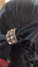 娇雪菲水钻蝴蝶结发圈1个 黑 轻奢丸子头扎头发头绳高马尾弹力皮筋 实拍图