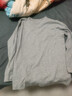 南极人男士秋衣秋裤男套装纯棉抑菌薄款保暖内衣男打底棉毛衫 麻灰4XL 实拍图