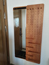 顾家家居全身镜隐藏式实木玄关大镜子立体镜隐形穿衣镜入户门洞洞板试衣镜 送货入户【进口全实木】胡桃木色40*150CM 实拍图