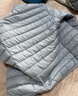 网易严选90鸭绒轻薄羽绒服保暖0压感排骨羽绒内胆防泼水蓄热抗菌外套 A款25秋冬90鲜绒立领-远山灰 2XL 实拍图