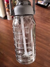 希乐大容量水杯子男女户外健身吸管杯tritan材质塑料杯1.5L灰-2219 实拍图