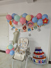 多美忆生日装饰气球场景布置女宝宝周岁儿童生日快乐气球蛋糕装扮 实拍图