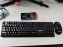 联想（Lenovo）无线键盘鼠标套装轻音办公键盘无线键鼠套装电池款机械手感键盘一体机台式笔记本电脑通用外设键鼠 黑色-键鼠套装 实拍图