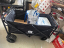 探险者（TAN XIAN ZHE）露营车儿童可躺户外推车野餐车露营装备折叠露营推车营地车买菜车 250L 曜石黑坦克轮【轮宽10CM】 实拍图