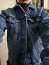 Levi's李维斯情侣同款美式经典复古休闲时尚潮牌修身牛仔夹克外套 中蓝色 M 实拍图