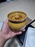瓦罐煨汤炖盅家用商用隔水炖一人蒸蛋带盖炖罐沙县小吃陶瓷煲汤罐 【棕色】单个装 500ml 实拍图
