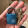 梅花（BLOSSOM）挂锁 铜芯铁锁 室内外大门锁 电力表箱锁BC2932蓝色32MM 实拍图