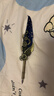 贞嘻钢笔套装生日礼物元旦礼物老师实用羽毛笔礼盒哈利波特周边羽毛钢笔新年礼物学生钢笔成人蘸水笔 沾水点金翅膀带印章【藏青】 实拍图