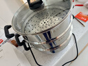 惠当家（Hui Dang Jia）电蒸锅电锅多功能电热锅电炒锅家用电蒸锅一体电煮锅加厚304不锈钢电火锅G08-32双 实拍图