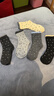 袜子女中筒花边波点女袜透气高筒袜秋冬季简约女士中筒袜运动长袜 【五色各一】 5双 均码 实拍图