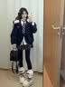 羽绒棉服女2026新款冬季衣服少女学生高中初中女生外套棉衣棉袄女 藏青色 均码 (可留言备注码数) 实拍图