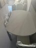 卧家岩板餐桌椅组合现代简约轻奢伸缩折叠家用小户型实木餐桌吃饭桌 12mm岩板-卡塔金-亮光白 1.2m 直径桌+四椅【菠萝椅】 实拍图