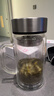 京东京造 茶杯 双层玻璃茶水分离泡茶咖啡杯子带把手大容量500ml 实拍图