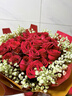 幽客玉品鲜花速递红玫瑰花束表白送女友老婆生日礼物全国同城配送 33朵红玫瑰花束—女王款 实拍图