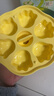 爱咔威（igroway）宝宝蒸糕模具辅食盒婴儿硅胶冰格冷冻磨具 圆形猫爪黄色 实拍图