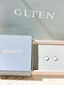 GLTEN施华洛世奇锆一贝子银耳钉女耳坠环饰生日情人节礼物新年女友老婆 实拍图