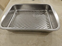 炊大皇304不锈钢龙虾盘 家用长形托盘餐盘烤鱼盘小吃盘加厚29.5*22*5cm 实拍图